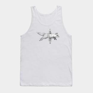 Glitch through the foxhole Tank Top